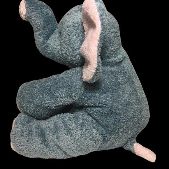 Ty Pluffies Baby Winks Elephant Gray 2007 Tylux Lovey Sewn Soft Eyes Beanie - Picture 2 of 7